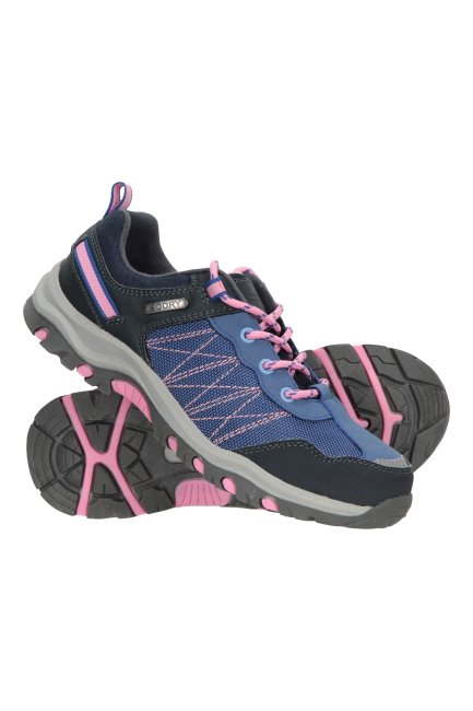 Lichtpaarse Origins Mountain Warehouse Stormloop Waterdichte Wandelschoenen Voor Kinderen