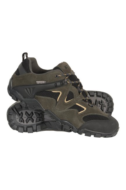 Kaki Mountain Warehouse Collections Wulps Waterdichte Wandelschoenen Voor Heren
