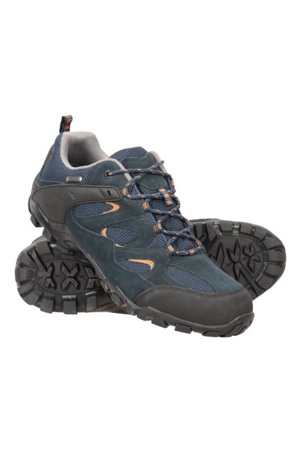 Curlews Heren Waterdichte Wandelschoenen Navy Mountain Warehouse Origineel