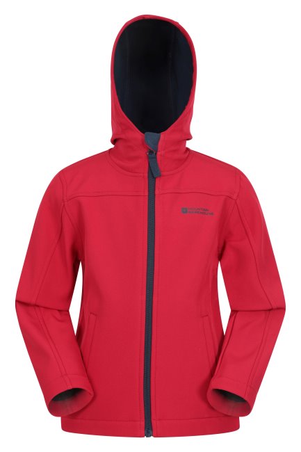 Best Mountain Warehouse Exodus Kids Waterafstotende Softshell Rood
