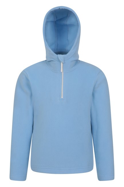 Mountain Warehouse Camber Kinder Microfleece Hoodie Lichtblauw Hot