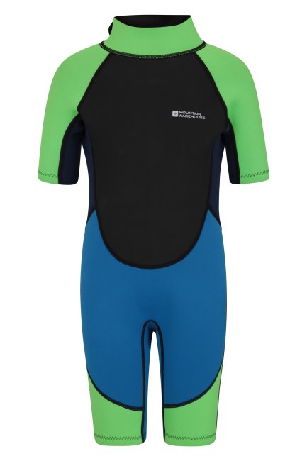 Helderblauwe Collectie Mountain Warehouse Junior Shorty Wetsuit
