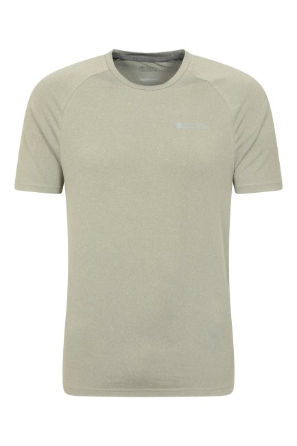 Origineel Agra Heren Gemêleerd T-shirt Mountain Warehouse Kaki