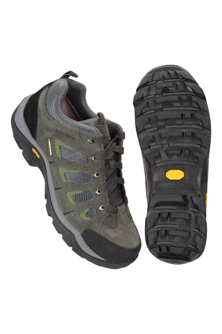 Grijze Extreme Field Heren Waterdichte Brede Pasvorm Vibram Schoenen Mountain Warehouse Origins