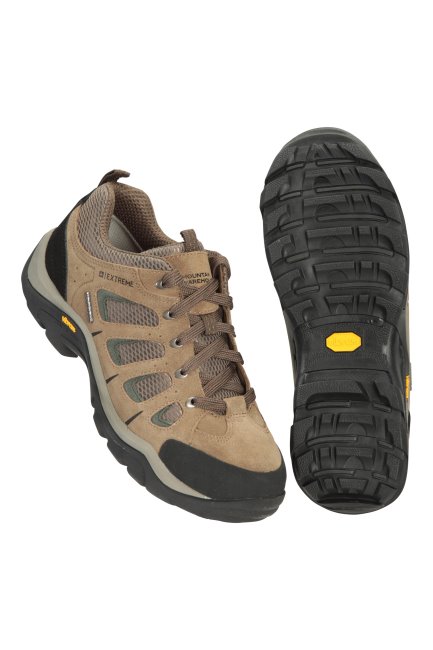 Extreme Field Heren Waterdichte Brede Pasvorm Vibram Schoenen Mountain Warehouse Collecties Kaki