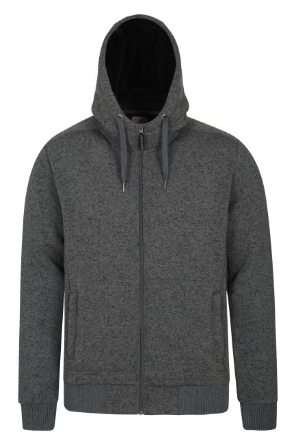 Brands Nevis Heren Hoodie Met Fleece Voering Mountain Warehouse Zwart