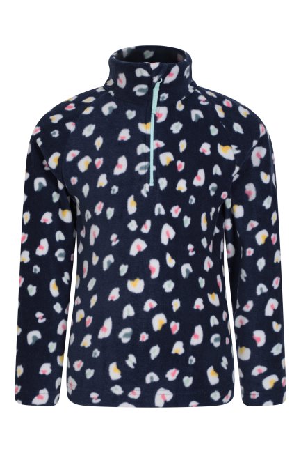 Collectie Bergmagazijn Luipaard Streven Kinder Fleece Met Print