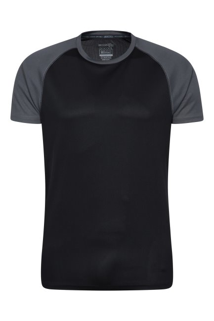 Best Mountain Warehouse Gitzwart Endurance Heren Actief T-shirt