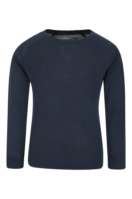 Mountain Warehouse Collections Marineblauw Talus Ondershirt Met Ronde Hals Voor Kinderen