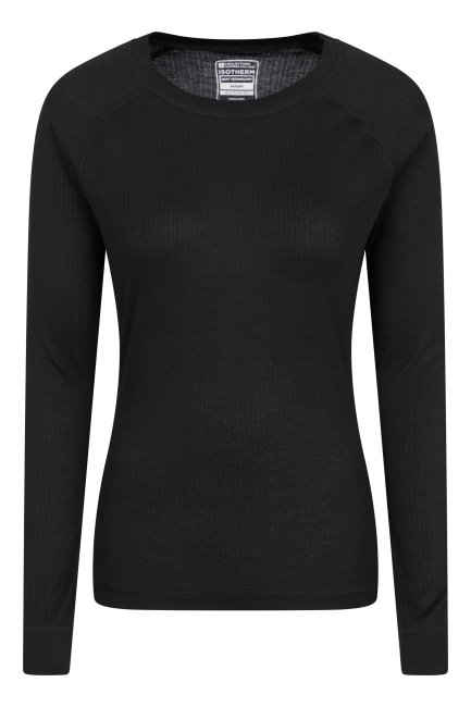 Mountain Warehouse Talus Dames Top Met Lange Mouwen Origins Zwart