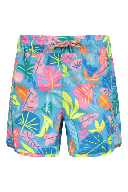 Origineel Gedessineerde Boardshort Voor Kinderen Mountain Warehouse Felblauw