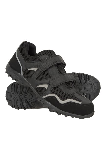 Mountain Warehouse Mars Kids Adaptive Non-marking Sneakers Collectie Zwart