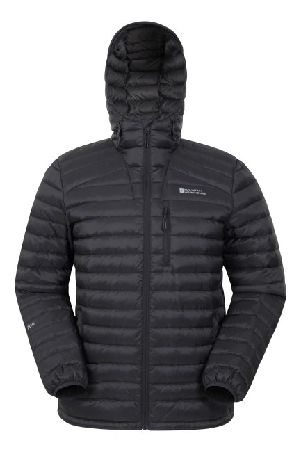 Mountain Warehouse Henry Ii Extreem Gewatteerde Donsjack Voor Heren Hot Gitzwart