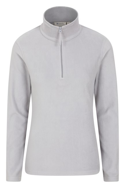 Mountain Warehouse Charcoal Camber Damesfleece Met Halve Rits Van Het Merk