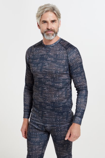 Mountain Warehouse Origin Talus Thermotop Zwart Met Print Voor Heren