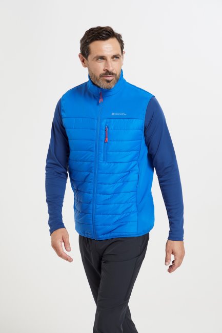 Mountain Warehouse Turbine Heren Geïsoleerd Vest Beste Kobalt