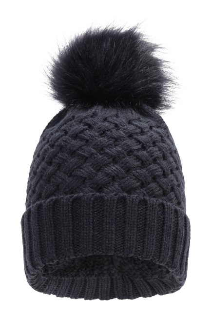 Navy Lissabon Damesmuts Met Pom-pom Mountain Warehouse Origin