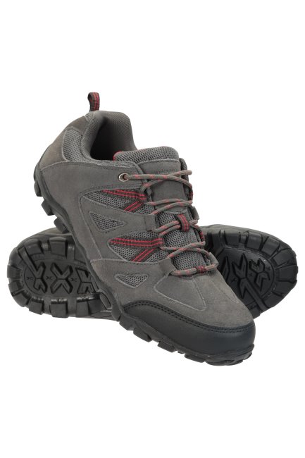 Donkergrijze Outdoor Iii Heren Wandelschoenen Best Mountain Warehouse