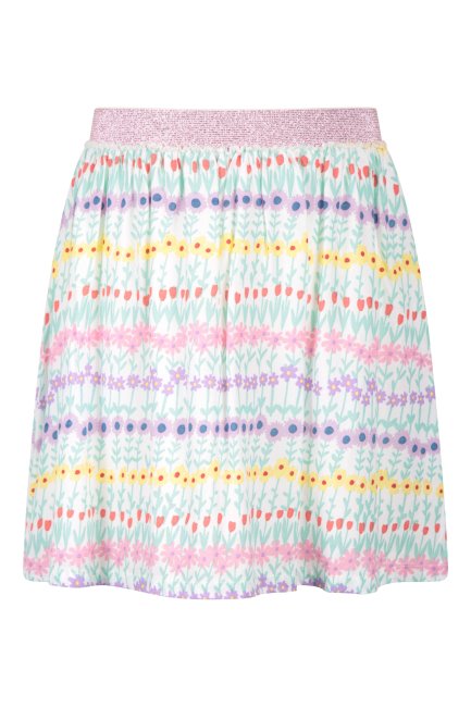 Bergmagazijn Marina Kids Beveiligde Rok Met Print Origin White