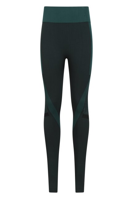 Mountain Warehouse Origins Track Dames Leggings Legging Met Hoge Taille, Donkergroen
