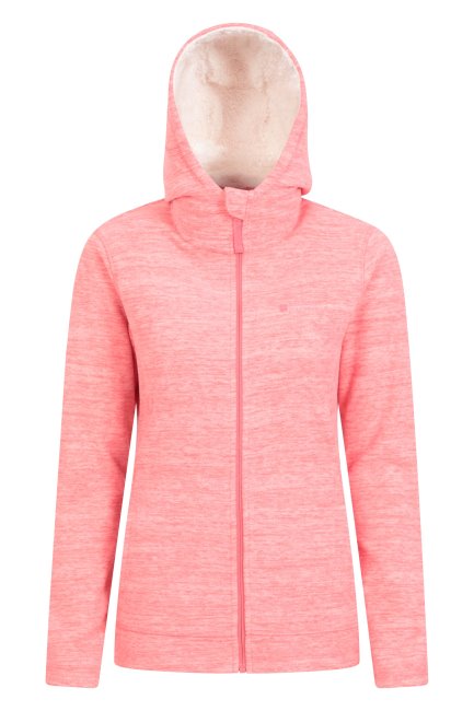 Beste Coral Mountain Warehouse Snowdonia Fleece Hoodie Voor Dames