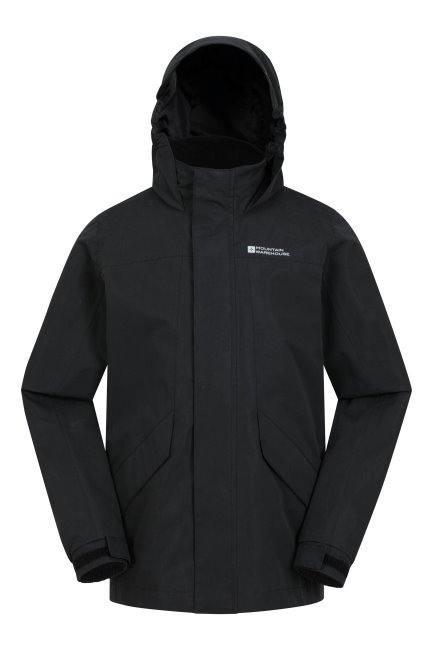 Mountain Warehouse Origin Solar Kinder Waterdichte Jas Zwart