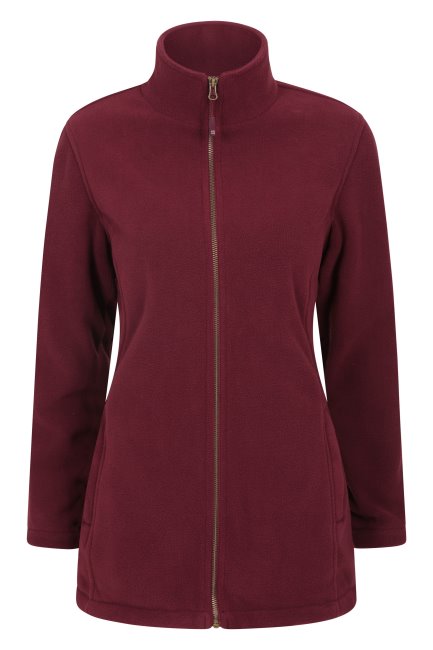 Bergmagazijn Merk Bordeaux Berken Dames Longline Fleecejack