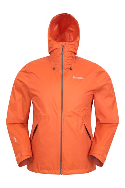 Origine Swerve Heren Packaway Waterdichte Jas Burnt-oranje Mountain Warehouse
