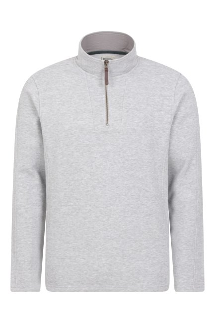 Brands Mountain Warehouse Lichtgrijze Zeta Top Met Rits Voor Heren