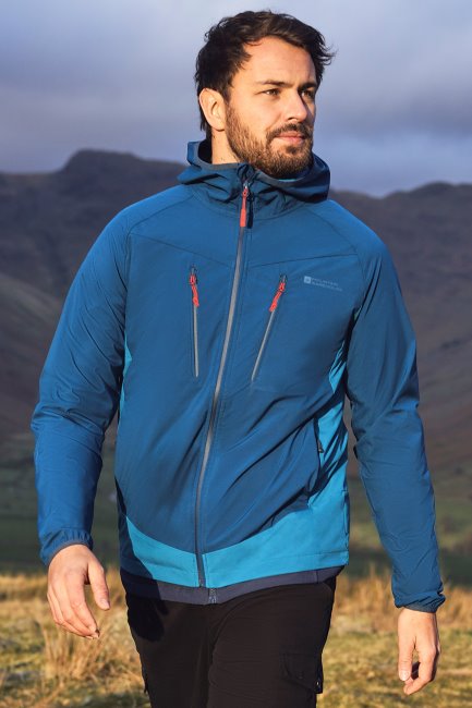 Ambit Heren Lichtgewicht Softshell Jack Mountain Warehouse Dark-teal Brand