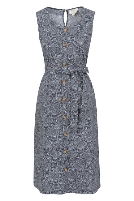 Hot Navy Maui Uitgestrekte Zonnejurk Voor Dames Mountain Warehouse