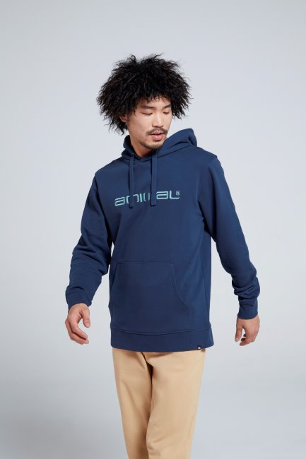 Navy Mountain Warehouse Merk Animal Driver Organische Hoodie Voor Heren