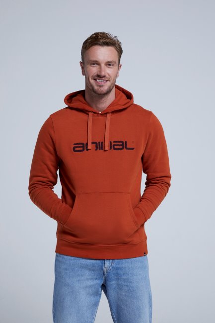 Oranje Mode Bergmagazijn Dier Rocky Organische Hoodie Voor Heren