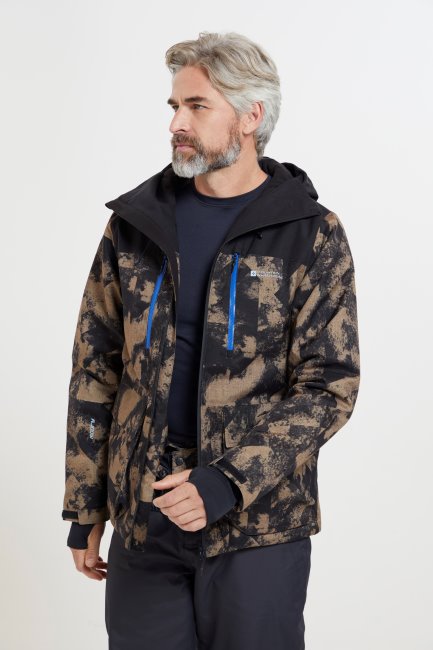 Drayton Heren Waterdichte Ski-jas Mountain Warehouse Collections Tan