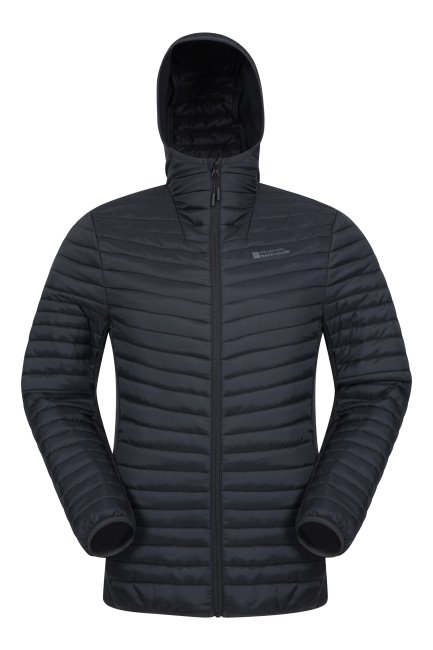 Mountain Warehouse Brands Canyon Ii Heren Gewatteerde Jas Gitzwart