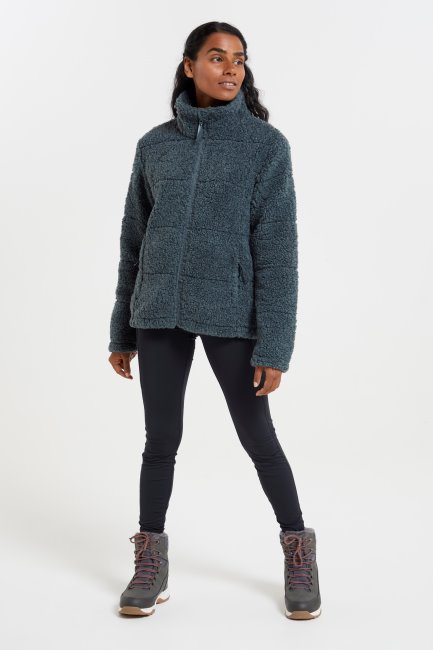 Trevisker Damesfleece Bomberjack Mountain Warehouse Donkergroen Best