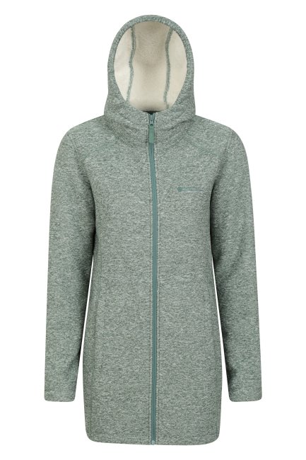 Licht-kaki Mountain Warehouse Nevis Longline Fleece Damesjack Mode
