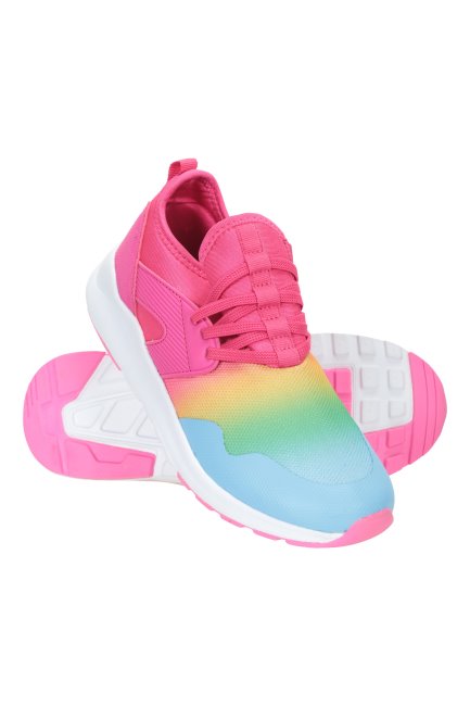 Pink Mountain Warehouse Eclipse Rainbow Machinewasbare Kindersneakers Origin
