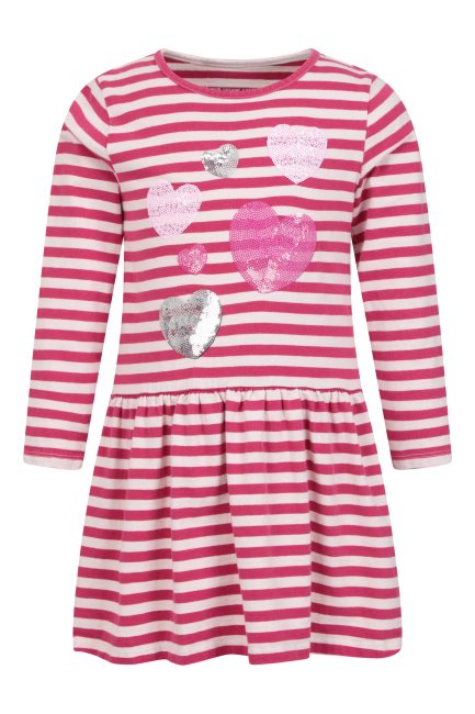 New Mountain Warehouse Bordeauxrode Kinderjurk Met Verlaagde Taille