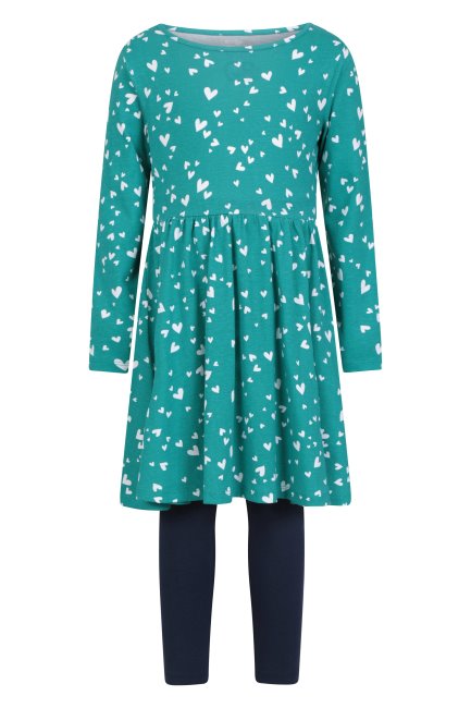 Hot Mountain Warehouse Teal Daisy Biologische Kinderkledingset