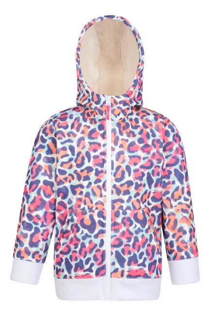 Collectief Alpine Kinder Fleece Jack Met Print Mountain Warehouse Luipaard
