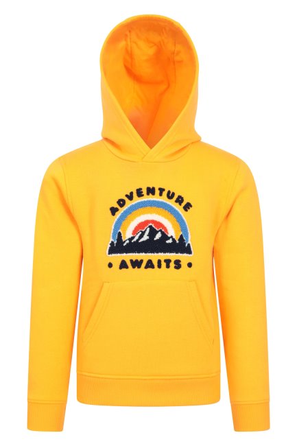 Avontuur Kinder Hoodie Mosterd Mode Bergmagazijn