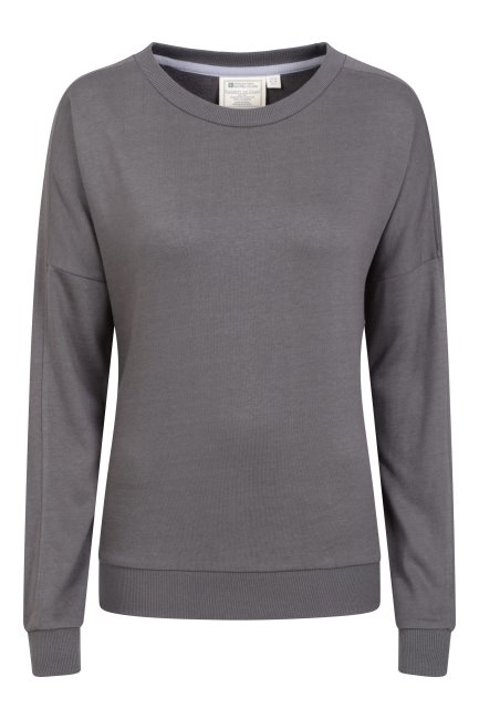 Grijs Bamboe Loungewear Sweatshirt Voor Dames New Mountain Warehouse
