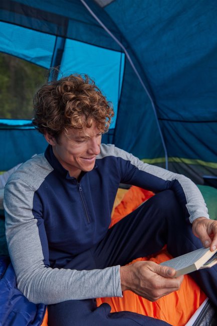 Mountain Warehouse Lenig Heren Bamboe Top Marine Merk