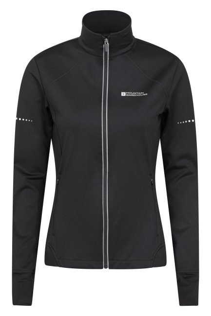 Mountain Warehouse Shift Dames Winddicht Fietsjack Zwart Collecties