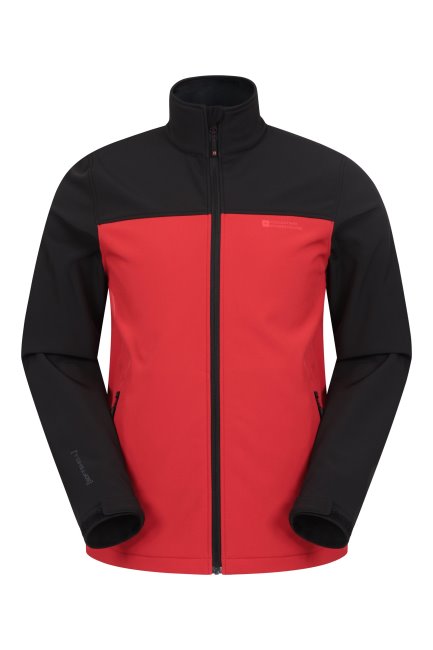 Mountain Warehouse Fashion Vertex Heren Waterafstotende Softshell Jas Active-rood