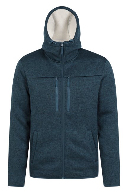 Mountain Warehouse Fashion Navy Dawlish Heren Hoodie Met Voering Van Bont