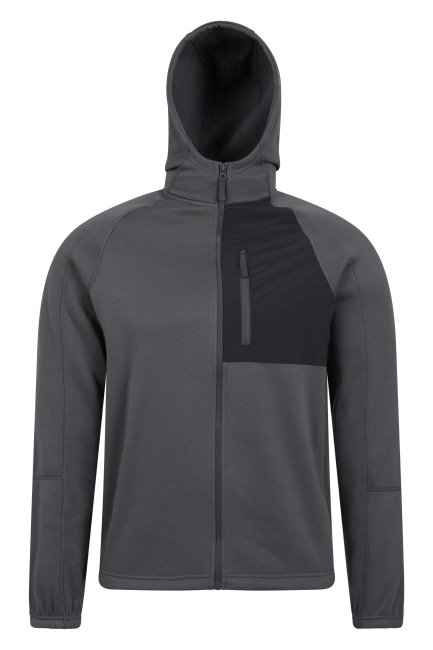New Surge Heren Fleece Hoodie Grijs Mountain Warehouse