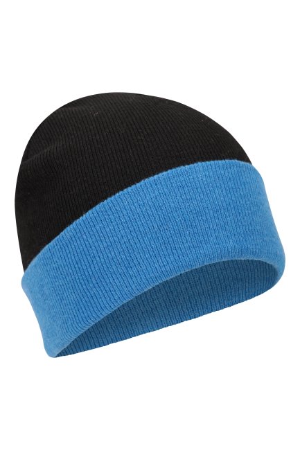 Mountain Warehouse Augusta Kids Gerecyclede Omkeerbare Beanie Fashion Felblauw