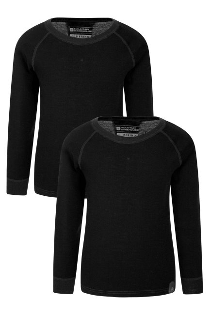 Black Mountain Warehouse Best Kids Merino Basislaag Top 2-pack